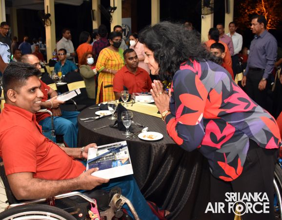 WAR VETERAN INMATES HONOURED BY COMMANDER OF THE AIR FORCE AT ‘MIHINDU SETH MEDURA’, ATTIDIYA